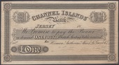Channel Islands Bank, Horman, Anthoine, Athier, LeGros & Co., proof £1, 18-, no signatures or serial numbers,...