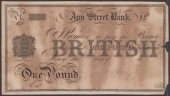 Ann Street Bank, proof £1, 18- (c.1817-37), no signature or serial number, mounting traces on reverse and minor...