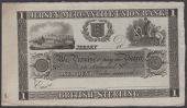 Jersey Mercantile Union Bank, proof/unissued £1, 18-, no signatures or serial number, good extremely fine and...
