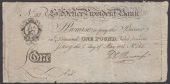 St Helier Provident Bank, £1, 1 May 1812, serial number 185, on watermarked paper simply saying ‘bank’,...