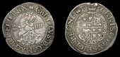 Charles I (1625-1649), Aberystwyth mint, Groat, mm. book, large bust, reads mag, rev. plume without bands, reads...