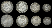 William and Mary (1688-1694), 1692 (ESC 874 [2386]; S 3446) [4]. Fourpence good fine, others better	 £150-£200