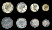 Victoria (1837-1901), 1864, 1873 (ESC 3512, 3526 [2475, 2486]; S 3916) [8]. Very fine or better	 £150-£200
