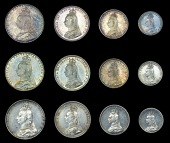 Victoria (1837-1901), 1890, 1891, 1892 (ESC 3548-50 [2505-7]; S 3932) [12]. Extremely fine or better; first and last...