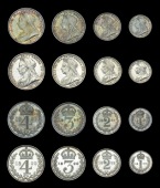 Victoria (1837-1901), 1897, 1899 (ESC 3555, 3557 [2512, 2514]; S 3943) [8]. Extremely fine or better; first in dated...