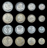 Victoria (1837-1901), 1900, 1901 (ESC 3558, 3559 [2515-16; S 3943) [8]. Second set cleaned at some time, otherwise...