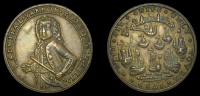 Portobello Medals with Vernon’s portrait alone, Capture of Portobello, 1739, a pinchbeck medal, unsigned,...