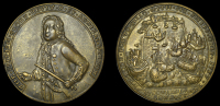 Portobello Medals with Vernon’s portrait alone, Capture of Portobello, 1739, a pinchbeck medal, unsigned,...