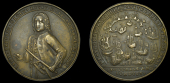 Portobello Medals with Vernon’s portrait alone, Capture of Portobello, 1739, a pinchbeck medal, unsigned,...