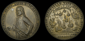 Portobello Medals with Vernon’s portrait alone, Capture of Portobello, 1739, a pinchbeck medal, unsigned,...