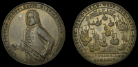 Portobello Medals with Vernon’s portrait alone, Capture of Portobello, 1739, a pinchbeck medal, unsigned,...