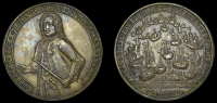 Portobello Medals with Vernon’s portrait alone, Capture of Portobello, 1739, a pinchbeck medal, unsigned,...