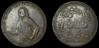 Portobello Medals with Vernon’s portrait alone, Capture of Portobello, 1739, a copper medal, unsigned,...