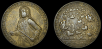 Portobello Medals with Vernon’s portrait alone, Capture of Portobello, 1739, a pinchbeck medal, unsigned,...