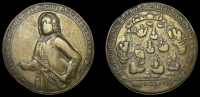 Portobello Medals with Vernon’s portrait alone, Capture of Portobello, 1739, a pinchbeck medal, unsigned,...