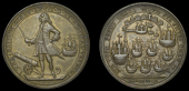 Portobello Medals with Vernon’s portrait and icons, Capture of Portobello, 1739, a pinchbeck medal, unsigned,...