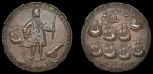 Portobello Medals with Vernon’s portrait and icons, Capture of Portobello, 1739, a pinchbeck medal, unsigned,...