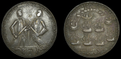 Portobello Medals with Multiple Portraits, Capture of Portobello, 1739, a pinchbeck medal, unsigned, three-quarter...