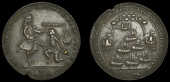 Portobello Medals with Multiple Portraits, Capture of Portobello, 1739, a pinchbeck medal, unsigned, de Lezo...