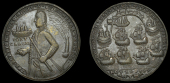 Fort Chagre Medals, Capture of Fort Chagre, 1740, a pinchbeck medal, unsigned, three-quarter length figure of Vernon...