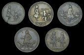 Cartagena Medals, Battle of Cartagena, 1741, a pinchbeck medal, unsigned, 38mm (Adams CAv 2-B; Betts 332; MI pl....