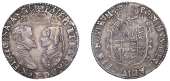 Philip and Mary (1554-1558), Shilling, 1554, English titles, legend reads angl, mark of value divided by crown above...