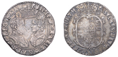 Philip and Mary (1554-1558), Shilling, 1555, English titles, legend reads regina ang, mark of value divided by crown...