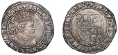 James I (1603-1625), Third coinage, Shilling, mm. trefoil, sixth bust, reads ma, 6.07g/5h (N 2124; S 2668). Legends...