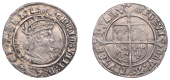 Henry VIII (1509-1547), Second coinage, Groat, London, mm. sunburst, reads fra, saltires in forks, 2.84g/5h (Laker...