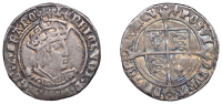Henry VIII (1509-1547), Second coinage, Groat, London, mm. lis (phase 2), reads franc, saltires in forks, 2.71g/7h...