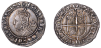 Elizabeth I (1558-1603), Fourth issue, Sixpence, 1574, mm. eglantine, bust 5A, 3.16g/3h (BCW EG-2/EG-d; N 1997; S...