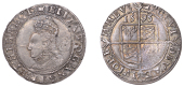 Elizabeth I (1558-1603), Sixth issue, Sixpence, 1595, mm. woolpack, bust 6C, 3.08g/4h (BCW WK-2/WK-d2; N 2015; S...