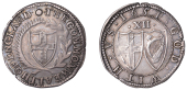 Commonwealth (1649-1660), Shilling, 1651/49, mm. sun on obv. only, stops on obv. only by mm., 5.91g/1h (ESC 88; N...