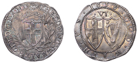 Commonwealth (1649-1660), Sixpence, 1658/7, mm. anchor on obv. only, 3.06g/12h (ESC 1495; N 2727; S 3220). Two...
