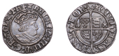 Henry VIII (1509-1547), Second coinage, Halfgroat, Canterbury, Abp Warham, mm. T, wa by shield, 1.39g/4h (Whitton...