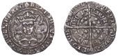 Henry VI (First reign, 1422-1461), Trefoil issue, Series A, Groat, London, mm. crosses IIIb/V, leaf on breast,...