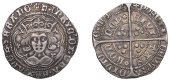 Henry VI (First reign, 1422-1461), Annulet/ Rosette-Mascle mule, Groat, London, mm. crosses II/V, no fleur on...