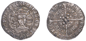 Henry VI (First reign, 1422-1461), Annulet issue, Groat, Calais, mm. cross II, no fleur on breast, reads angl’,...