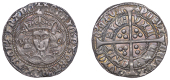 Henry VI (First reign, 1422-1461), Annulet issue, Groat, Calais, mm. cross II, no fleur on breast, reads angl’,...