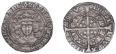 Henry VI (First reign, 1422-1461), Annulet issue, Groat, Calais, mm. cross II, no fleur on breast, reads angl’,...