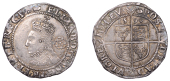 Elizabeth I (1558-1603), Sixth issue, Sixpence, 1590, mm. hand, bust 6C, 3.22g/10h (BCW HA-2/HA-b; N 2015; S 2578B)....