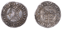Elizabeth I (1558-1603), Second issue, Halfgroat, mm. cross-crosslet, bust 1G, beaded inner circles, 1.01g/1h (BCW...
