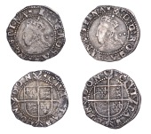 Elizabeth I (1558-1603), Sixth issue, Halfgroats (2), both mm. woolpack, bust 6E, 1.02g/7h, 0.94g/4h (BCW...