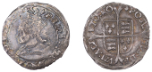 Philip and Mary (1554-1558), Groat, mm. lis, legends end reg and no, 1.79g/3h (N 1973; S 2508). Legends flat in...