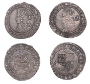 Charles II (1660-1685), Third Hammered issue, Halfgroats (2), both mm. crown, 1.00g/11h (Robinson i; ESC 326; S...