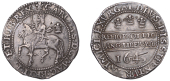 Charles I (1625-1649), Oxford mint, Halfcrown, 1643, mm. Oxford plume on obv. only, Oxford horseman, plume behind...