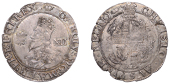 Charles I (1625-1649), Aberystwyth mint, Shilling, mm. book, small bust, inner circles both sides, large mark of...