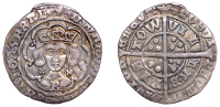 Edward IV (First reign, 1461-1470), Light coinage, Groat, Bristol, class VI, mm. sun, quatrefoils by neck, fleurs on...