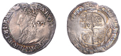 Charles I (1625-1649), Tower mint, Sixpence, Gp D [type 3], mm. portcullis (over harp on rev.), crown with jewelled...