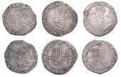 Charles I (1625-1649), Tower mint, Sixpences (2), both Gp E [type 4.1], mm. anchor, flukes to right/flukes to left,...